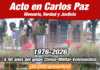 A 50 años del golpe: Así será el acto por la memoria en Carlos Paz