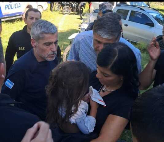 Encontraron a Esmeralda, la niña de 2 años que era intensamente buscada en Cosquín