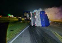 Tragedia en la Ruta 35: una mujer falleció tras un violento choque e incendio en Del Campillo