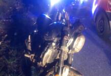 Motociclista despistó en la ruta E-96 y fue hospitalizado