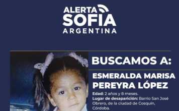 Alerta Sofía: Desesperada búsqueda de Esmeralda en Cosquín