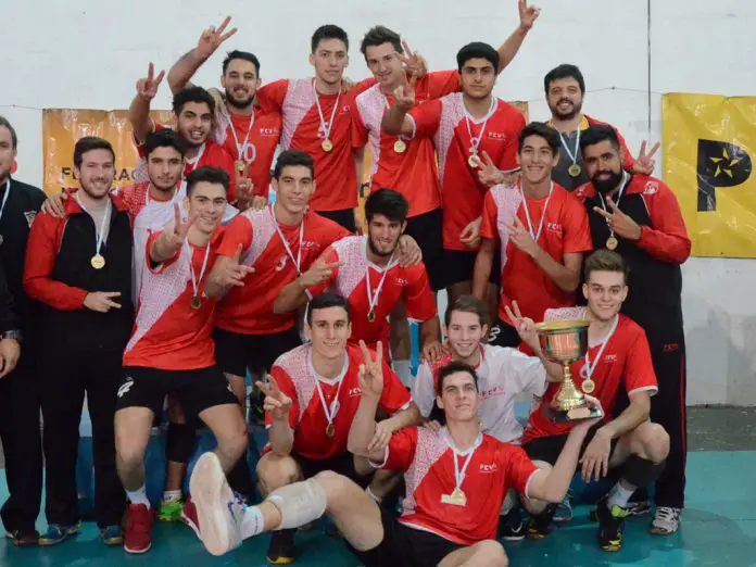 Zingoni-Vega-Corzo-Rajczakowski Voley Carlos Paz