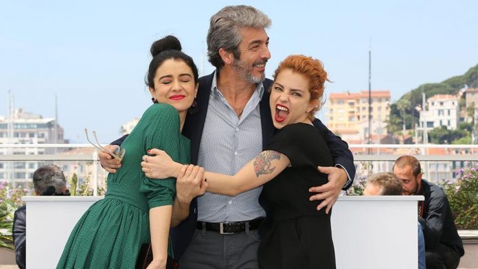 Darín junto a Dolores Fonzi y Érica Rivas
