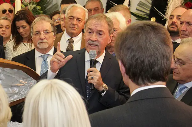Schiaretti hizo el anuncio en el funeral de Angeloz