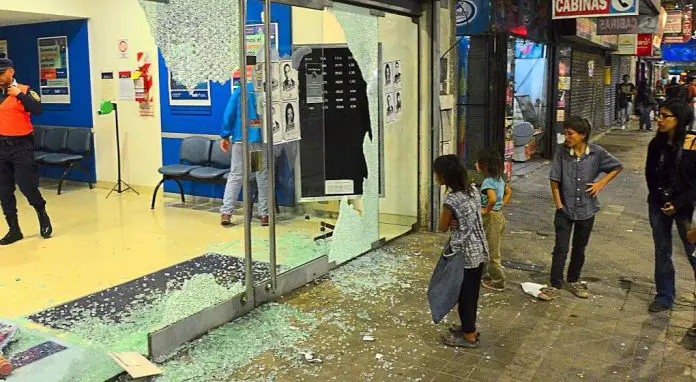 Los incidentes. Foto: La Voz