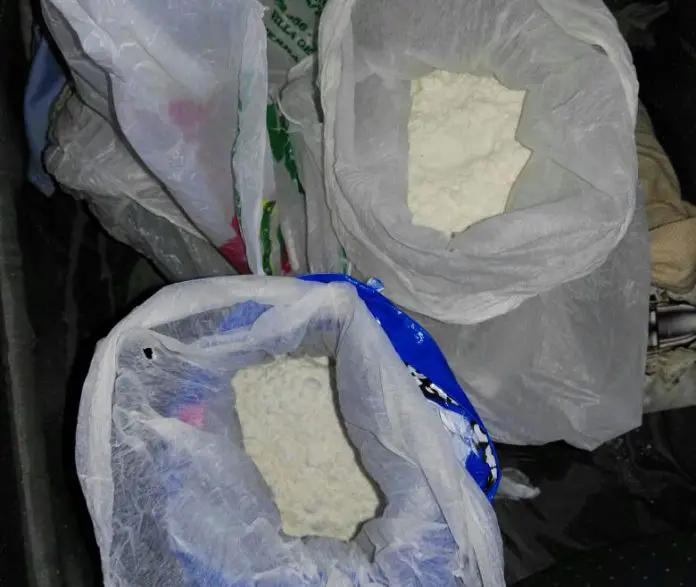 La cocaína secuestrada