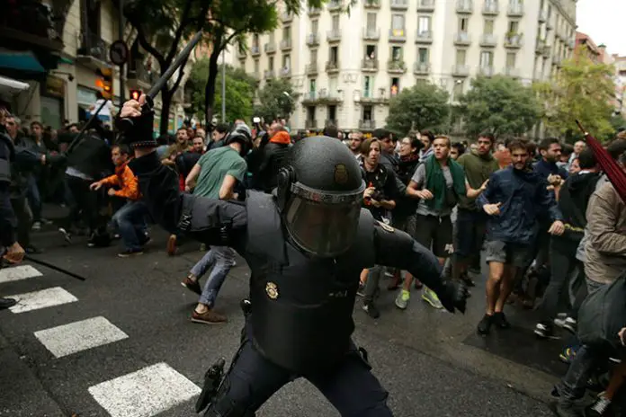 Barcelona se convirtió en un campo de batalla