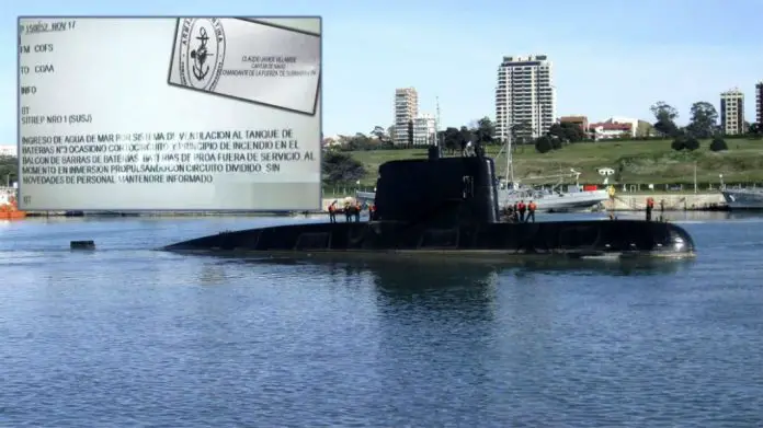 El submarino ARA San Juan
