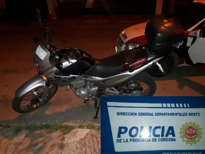 La moto robada