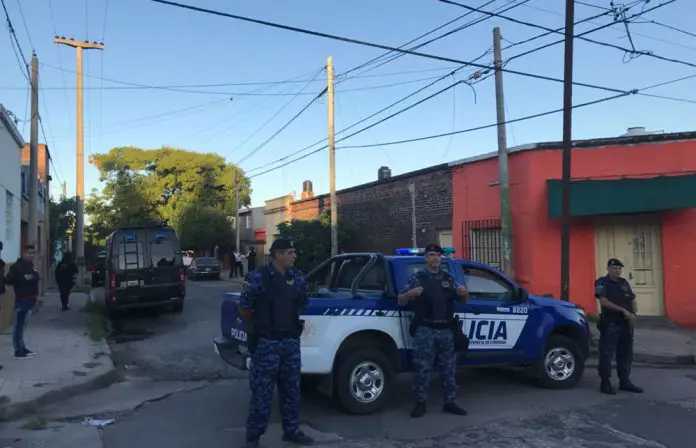 El ugar del allanamiento. Foto: Cadena3