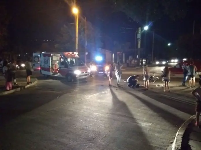 accidente moto auto sta rita