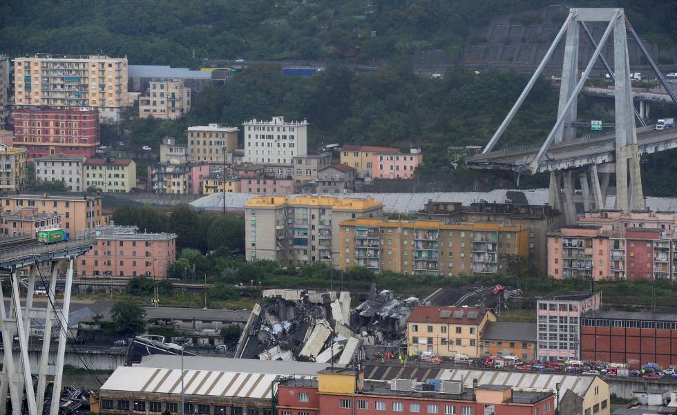 Tragedia en Italia se derrumbó un puente en Génova y hay decenas de