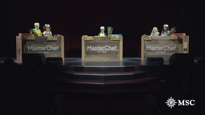 MSC MasterChef Junior at the sea
