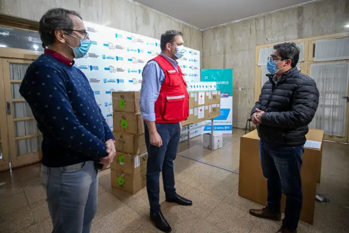 cruz roja termómetros