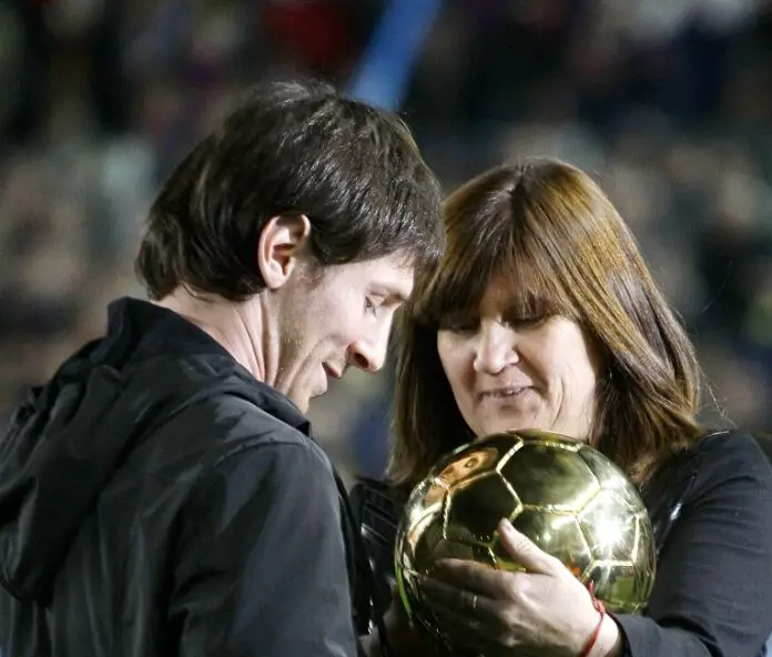 messi y su mama