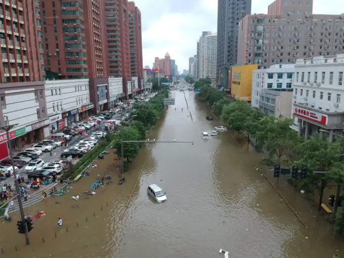 foto inundaciones en China