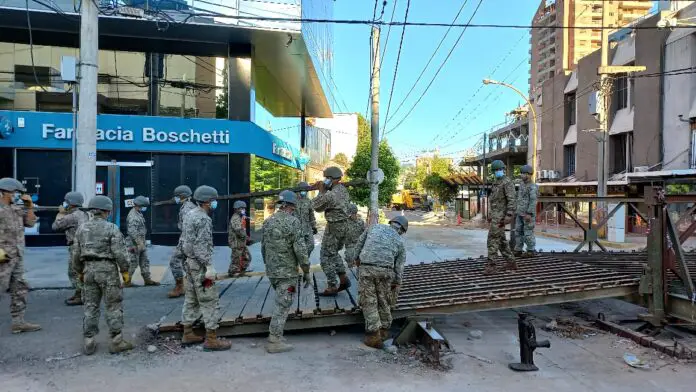 desarman puente militar