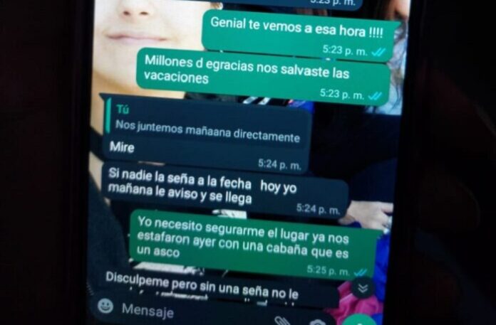 cabaña estafa