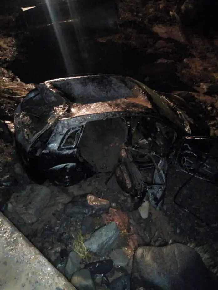 crecida y accidente en Mendoza