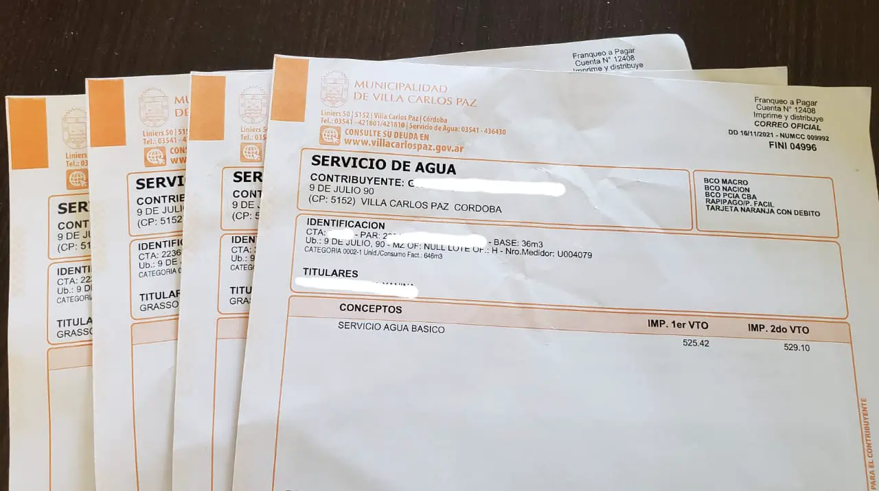 Costos de los servicios públicos: El aumento del servicio municipal de