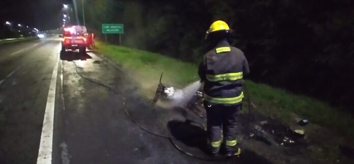 incendio moto