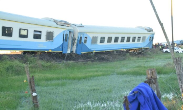 Tren descarrilado enn Olavarría