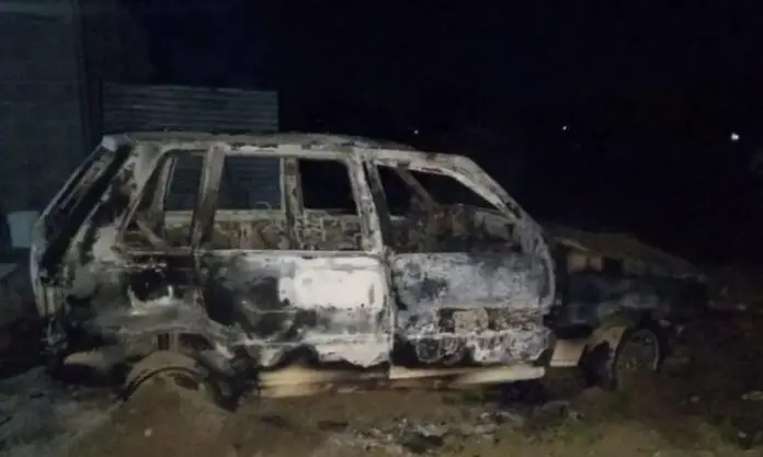 auto quemado