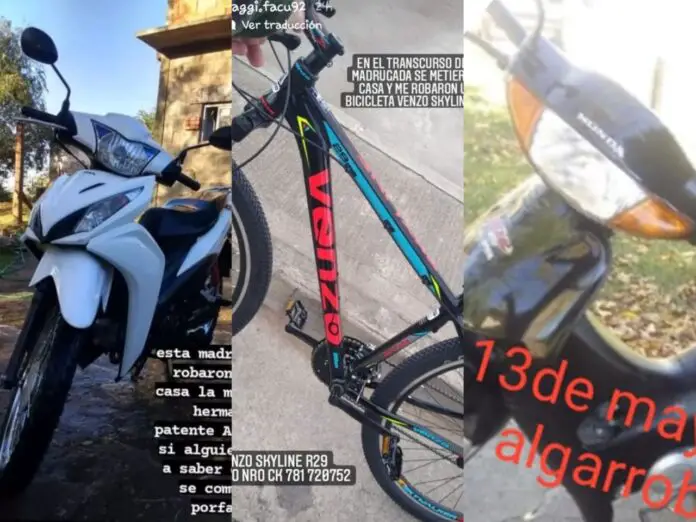 motos y bicis robadas