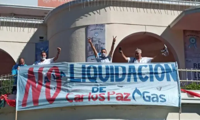 carlos paz gas manifestación muni