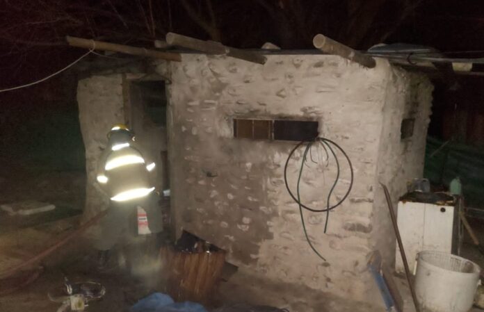 incendo con víctima fatal en cosquín