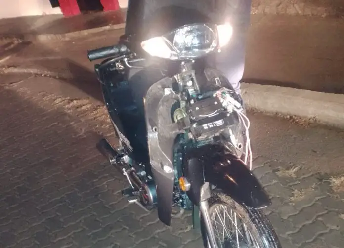 moto recuperada en calle lima