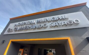 Un motociclista quedó internado tras una caída en la ruta 38 Hospital Municipal Dr. Gumersindo Sayago - Foto: Luis Tórtolo