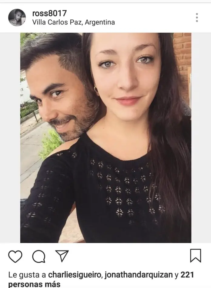 Ivanka Basaldúa y Lucas Ross cuando estaban en pareja