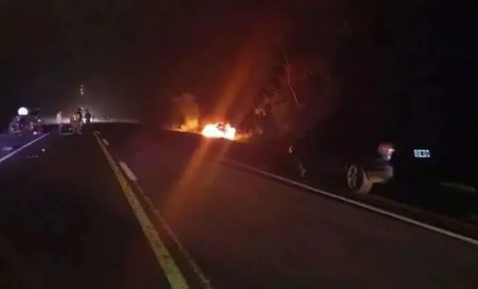 choque e incendio