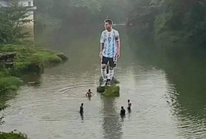 gigantografía messi india