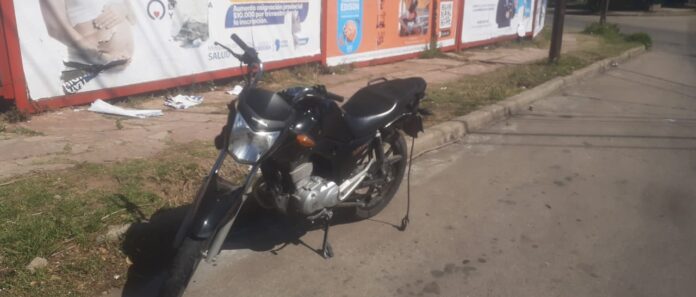 moto choque barrio santa rita