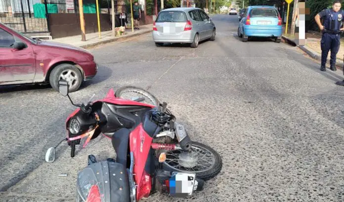 choque moto auto alem y los gigantes