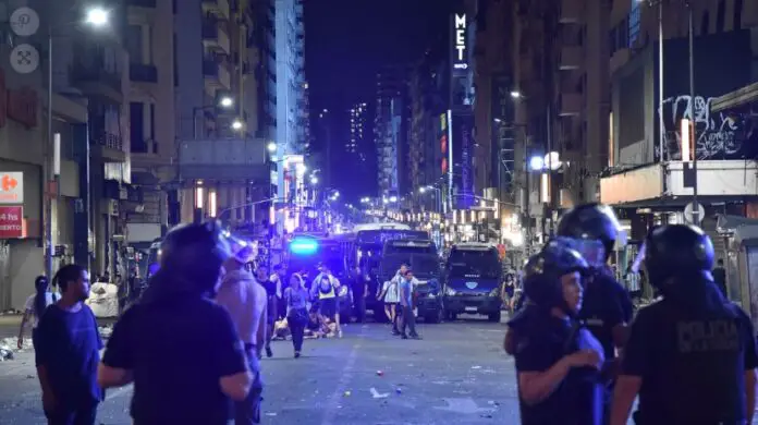 incidentes festejos obelisco