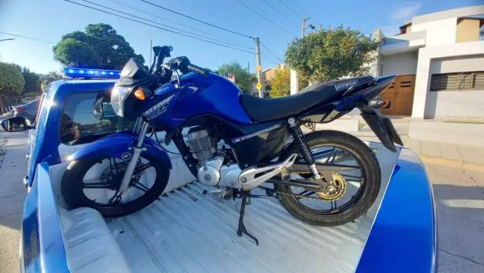 moto secuestrada