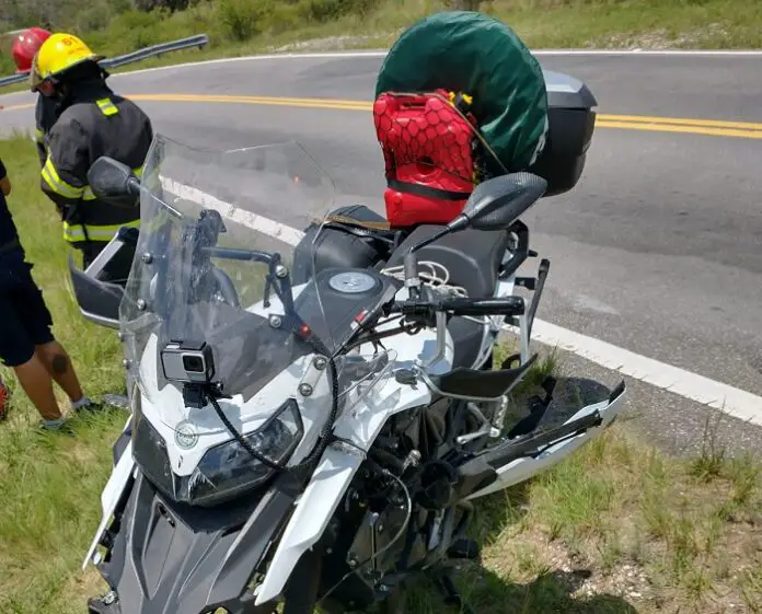 motociclista accidentado cuesta blanca