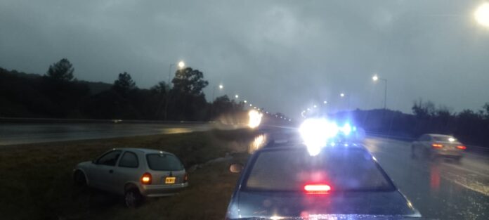 despiste autopista lluvia