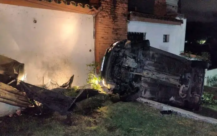 despiste y vuelco en bv sarmietno