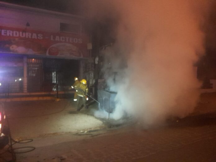 basura incendiada