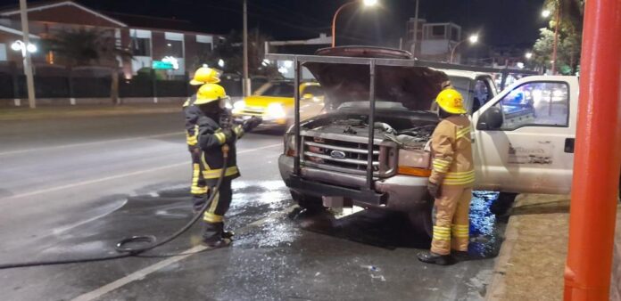Principio de incendio en Carlos Paz