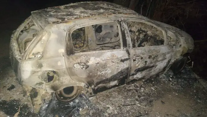 auto incendiado