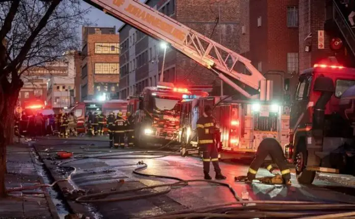 incendio en Johannesburgo