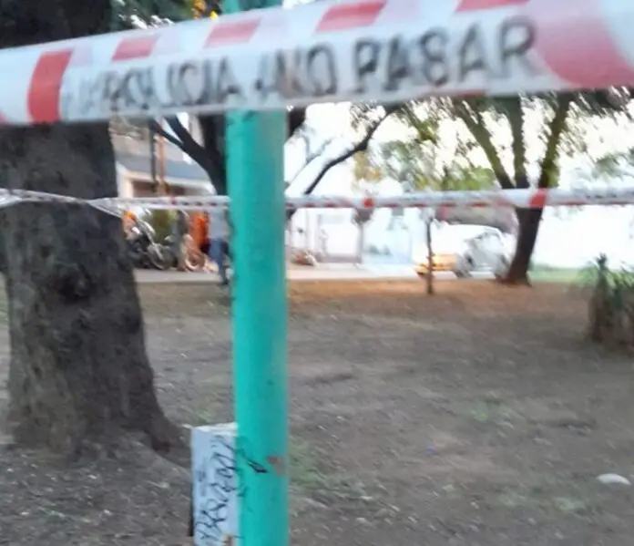 sitio donde recibió la descarga