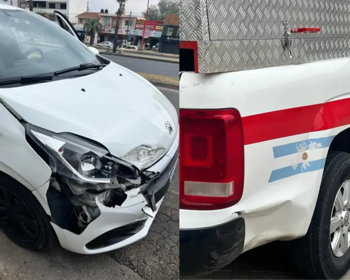Choque con bomberos