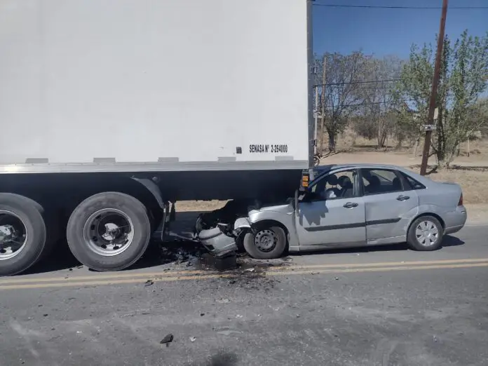 choque auto camión san antonio