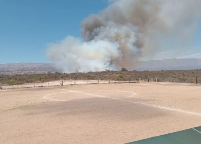 Incendio en Mina Clavero